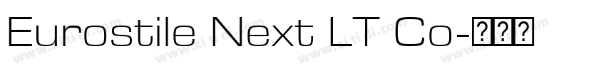 Eurostile Next LT Co字体转换